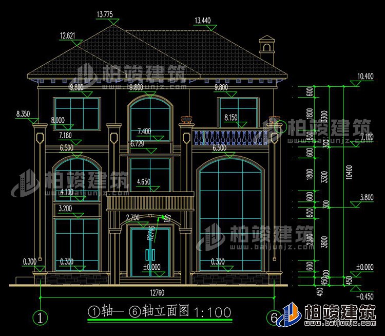 正立面图