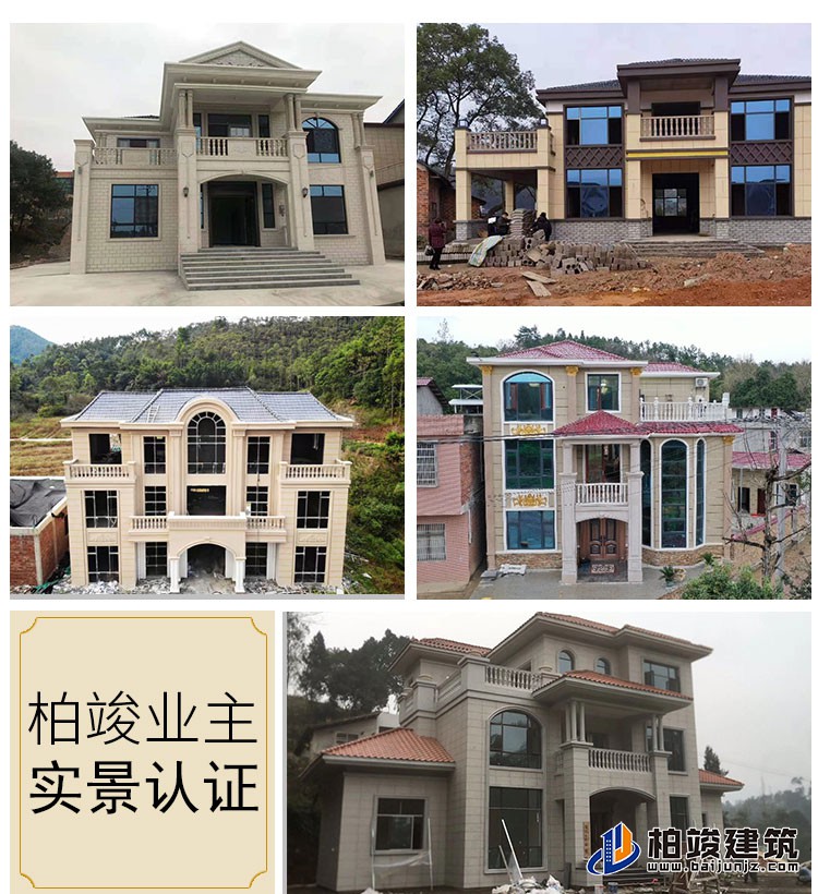 漂亮的农村自建房二层楼A2001-新中式风格