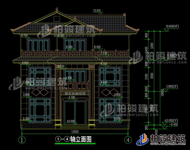 正立面图